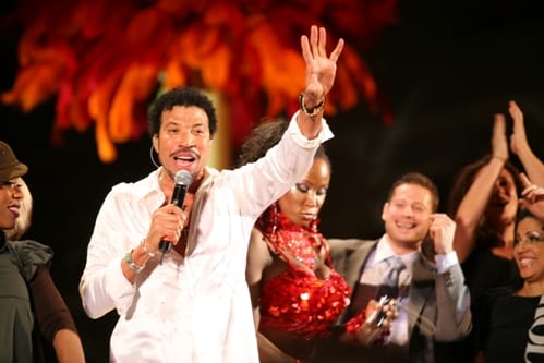Lionel Richie on stage