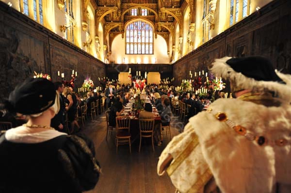 Dinner in the Great Hall at Hampton Court