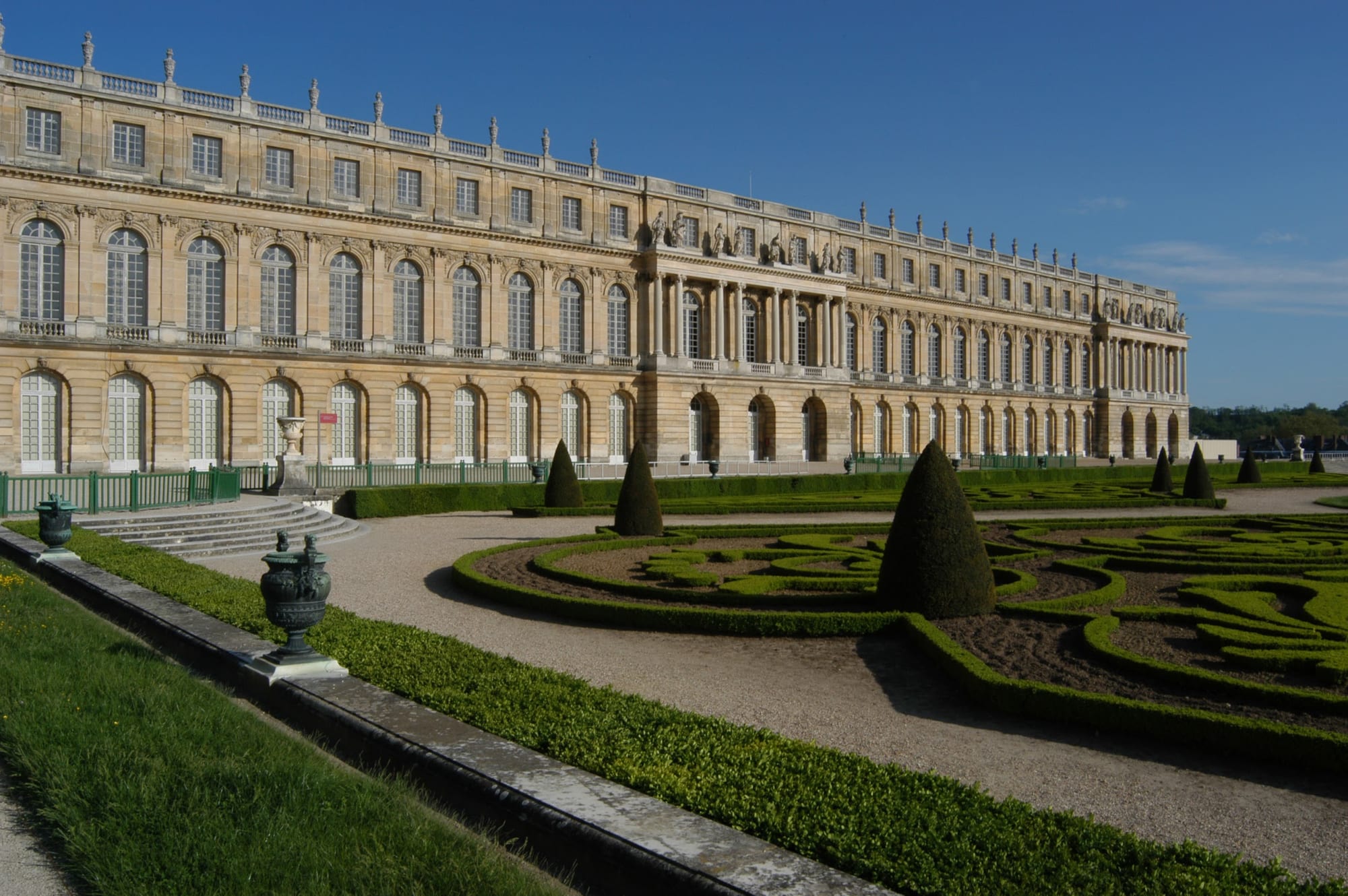 The Palace of Versailles and its formal gardens
